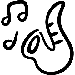 Instrument Saxophone Play Icon from Freehand Set