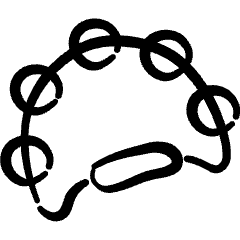 Instrument Tambourine Icon from Freehand Set