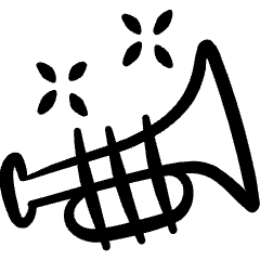 Instrument Trumpet Icon from Freehand Set