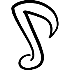 Music Note Icon from Freehand Set