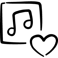 Playlist Favorite Heart Icon from Freehand Set