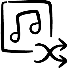 Playlist Shuffle Icon from Freehand Set