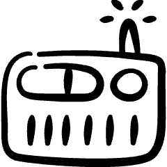 Radio Search Station Icon from Freehand Set