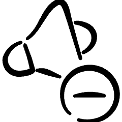 Volume Control Down 2 Icon from Freehand Set