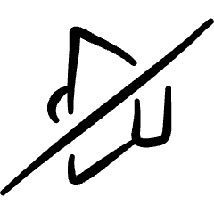 Volume Control Off Icon from Freehand Set