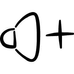 Volume Control Up 1 Icon from Freehand Set