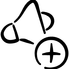 Volume Control Up 2 Icon from Freehand Set