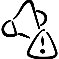 Volume Control Warning Icon from Freehand Set
