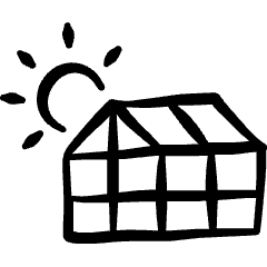 Farming Barn Sun Icon from Freehand Set