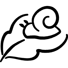 Farming Leaf Snail Organic Icon from Freehand Set