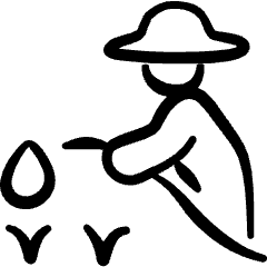 Farming Watering Plant Icon from Freehand Set