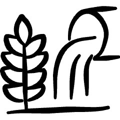 Farming Wheat Water Drain Icon from Freehand Set