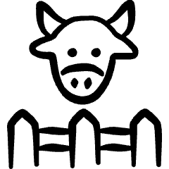 Free Range Cow 1 Icon from Freehand Set