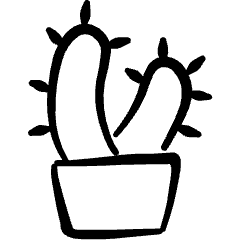 Plant Pot Cactus 1 Icon from Freehand Set