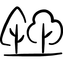 Tree Park Icon from Freehand Set