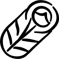 Camping Sleeping Bag 2 Icon from Freehand Set