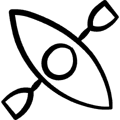 Canoe Icon from Freehand Set
