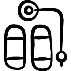 Diving Oxygen Tank Icon from Freehand Set