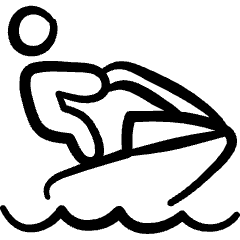 Nautic Sports Jetski 2 Icon from Freehand Set