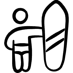 Nautic Sports Surfing Person 1 Icon from Freehand Set