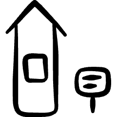 Outdoors Bird House Icon from Freehand Set