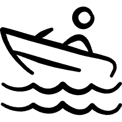 Sailing Boat Person Icon from Freehand Set