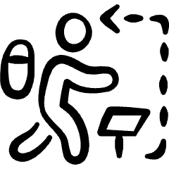 Trekking Direction Icon from Freehand Set