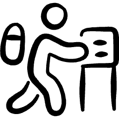 Trekking Goal Icon from Freehand Set