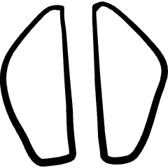 Animal Print Cow Icon from Freehand Set