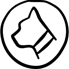 Dog Allowed Icon from Freehand Set