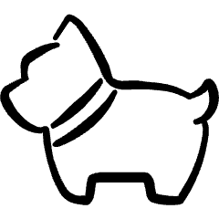 Dog Small Icon from Freehand Set