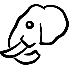 Elephant Head 1 Icon from Freehand Set