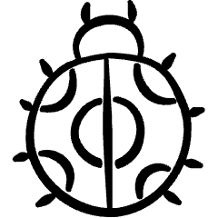 Flying Insect Ladybug Icon from Freehand Set