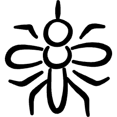 Flying Insect Mosquito Icon from Freehand Set