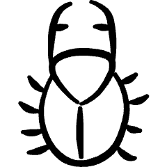 Insect Beetle Icon from Freehand Set