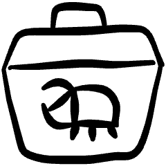 Insect Box Icon from Freehand Set