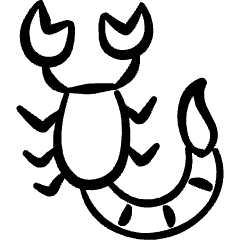 Insect Scorpion Icon from Freehand Set