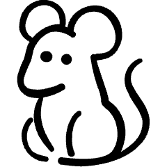 Mouse Body Icon from Freehand Set