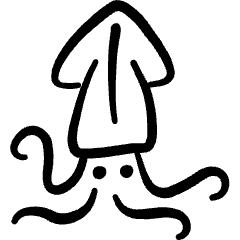 Squid Icon from Freehand Set