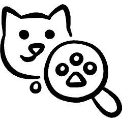 Pet Tracking Cat Search Icon from Freehand Set