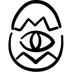 Pre Historic Animal Dinosaur Egg Icon from Freehand Set