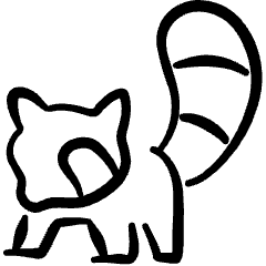 Rodent Raccoon 1 Icon from Freehand Set