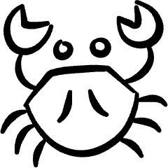 Shellfish Crab Icon from Freehand Set