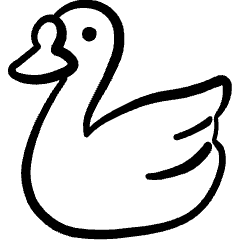 Swan Body Icon from Freehand Set