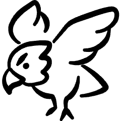 Wild Bird Eagle Icon from Freehand Set