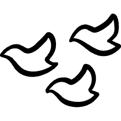 Wild Bird Flock Icon from Freehand Set