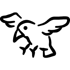 Wild Bird Hunt Icon from Freehand Set