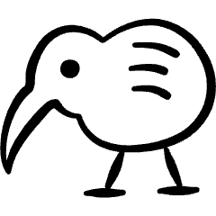 Wild Bird Kiwi Icon from Freehand Set