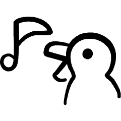 Wild Bird Sing 1 Icon from Freehand Set