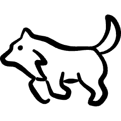 Wolf Body Icon from Freehand Set